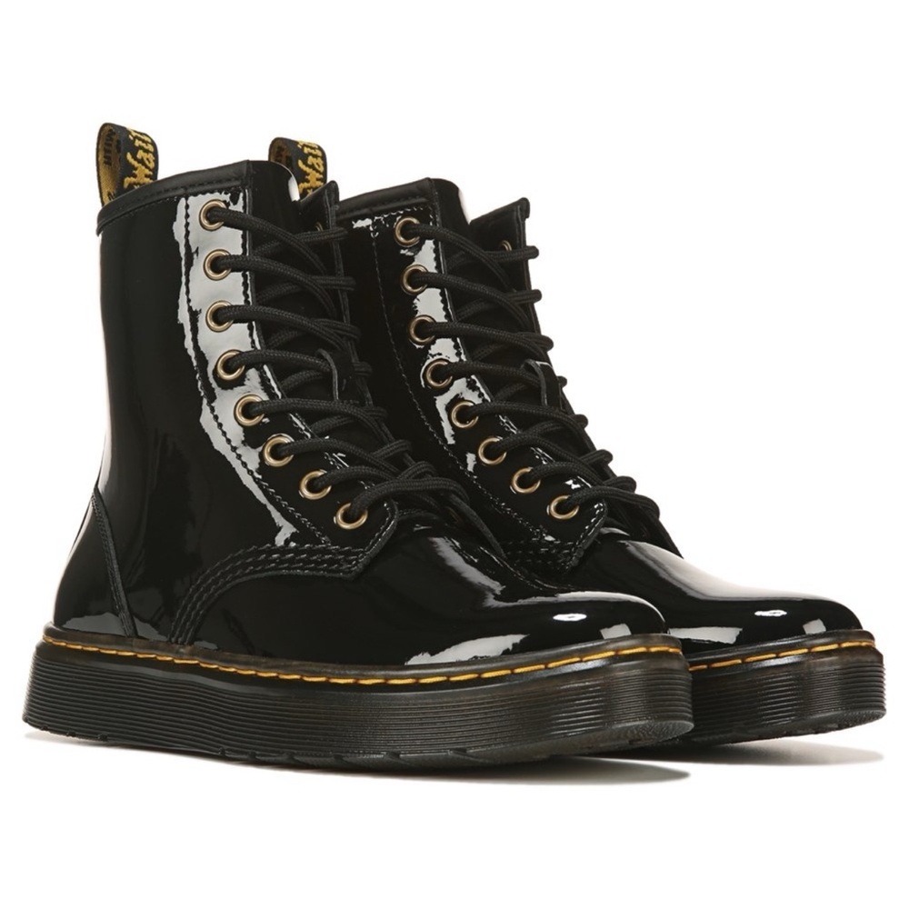 Dr. Martens Shiny Black Combat Boots